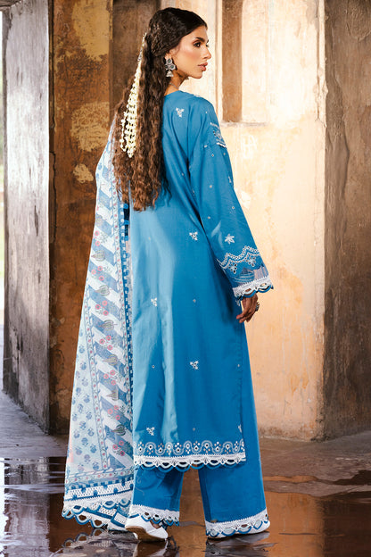 ZELLBURY 🌟 CHIKANKARI 💙 ROYAL BLUE ZARI ELEGANCE – WUS25E30832 💙