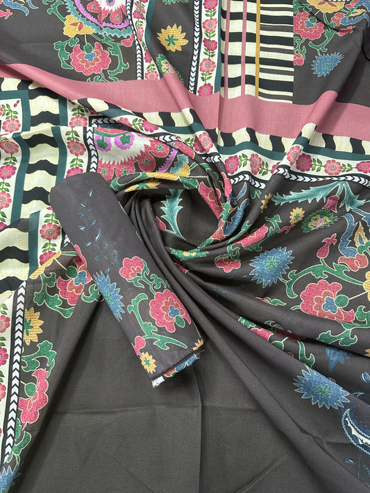 Al Dawood Textile D#1 (S+T) Unstitched Printed Cordset Collection