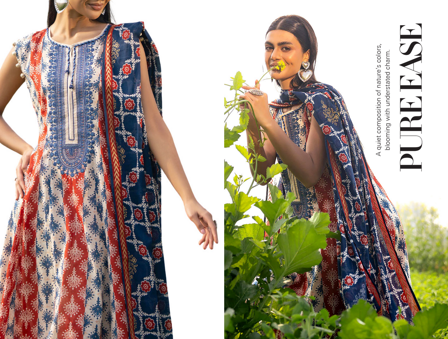 RUQAYYAHS – Digital Printed Embroidered Lawn Collection 2026 Design # 03