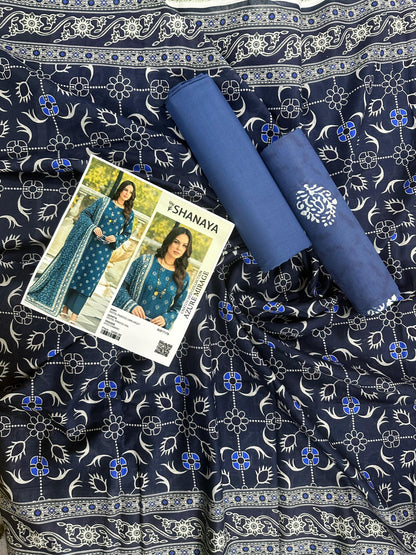 SHANAYA – AZURE MIRAGE 3PC UNSTITCHED COLLECTION