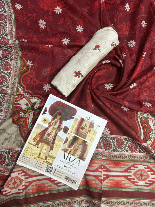 Almeerah ARZA – PRINTED 2PC Premium Lawn Collection
