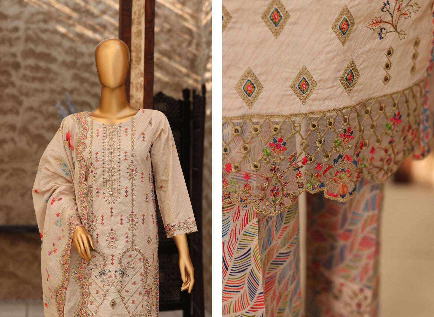 🌸 🌹 MTF – KASHNI ✨ Digital Printed Heavy Embroidered Lawn  2026
Collection ✨