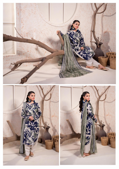 Bundle Of Zesh Unstitched Lawn 3 Piece in Wholesale Price 100% Original 🔥❤️