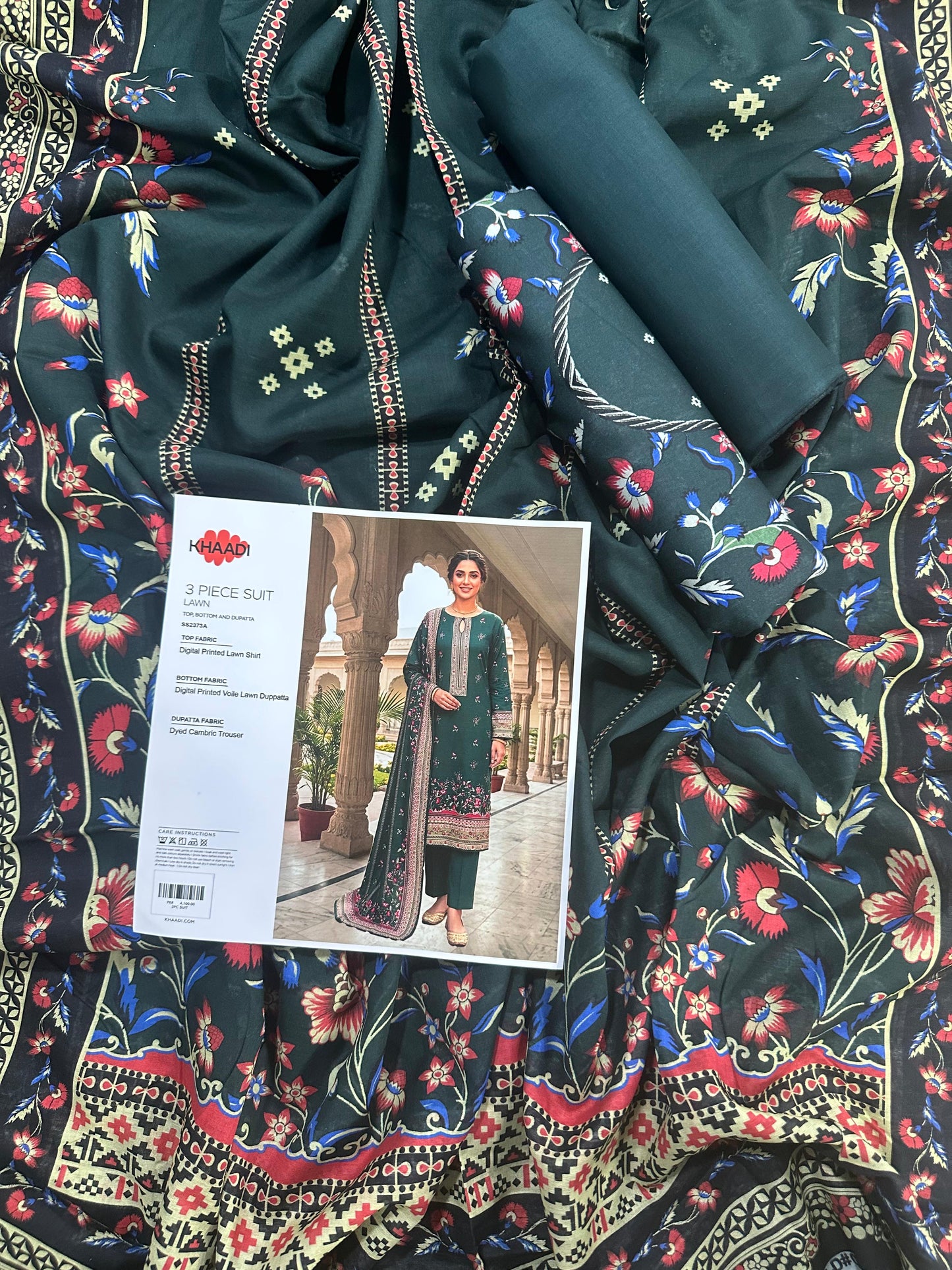 Khaadi (D.C:-SS2373A) 3Pcs Digital Printed Lawn Collection