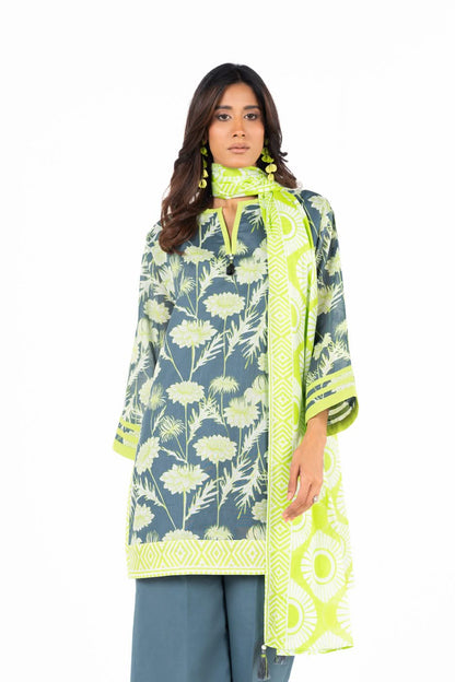 Alkaram Digital Printed Lawn 3 Piece 😉🧡