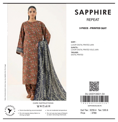 🌸💫 𝙎𝘼𝙋𝙋𝙃𝙄𝙍𝙀 𝙍𝙀𝙋𝙀𝘼𝙏 – 𝙋𝙍𝙄𝙉𝙏𝙀𝘿 𝙇𝘼𝙒𝙉 3𝙋𝘾 💫🌸0U-2DDY26D1-04