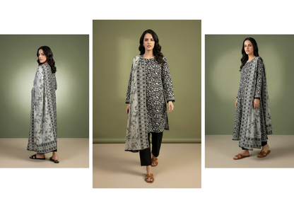 Salina Black & White Lawn Collection Vol-2 Design # 5