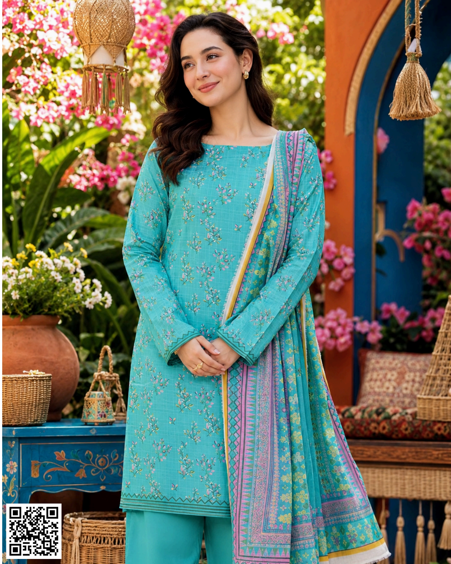 ZAMAN PRINTED UNSTITCHED 3PCS COLLECTION