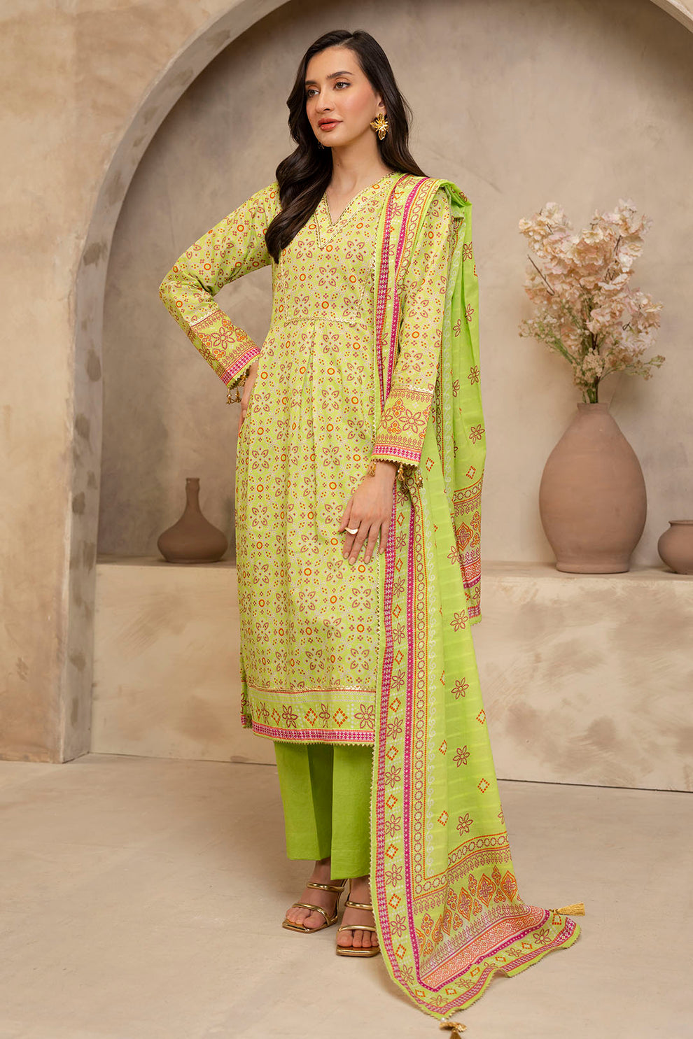 Zellbury Doriya Lawn 3 Pcs Unstitched Collection D.C:- WUS25X30121
