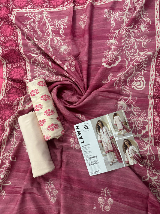 Zellbury (D.C:- WUS26X38049) Unstitched 3pcs Lawn Collection