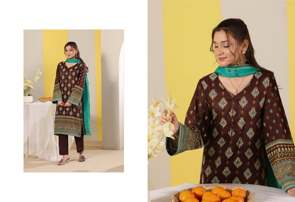 BANARSI BY MJ SIGNATURE DIGITAL PRINTED 3PC LAWN COLLECTION Design #D-A0301-10