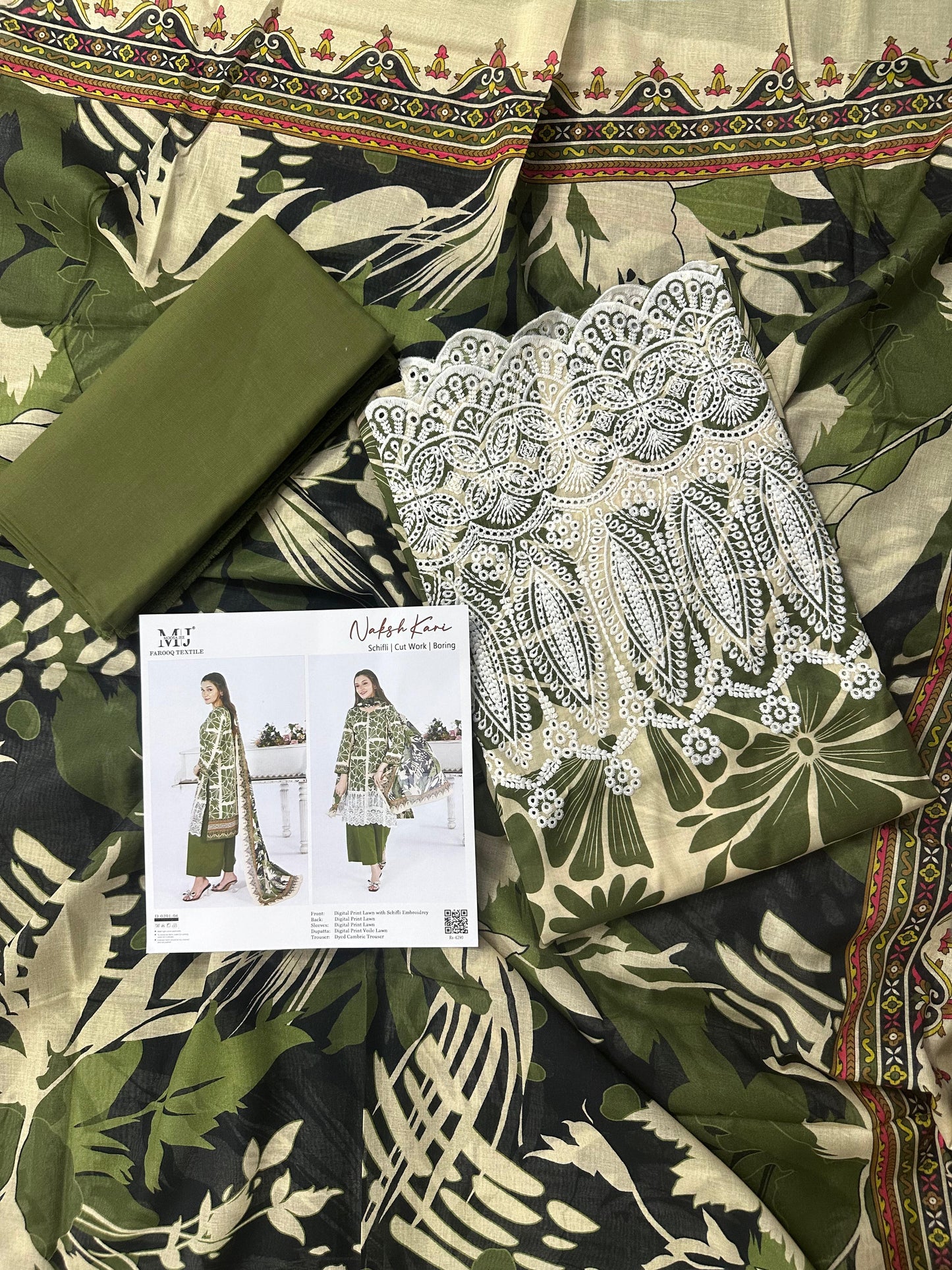 Luxury Summer Collection 
NAKSH KARI BY MOOSAJEE Design# D-0201-04