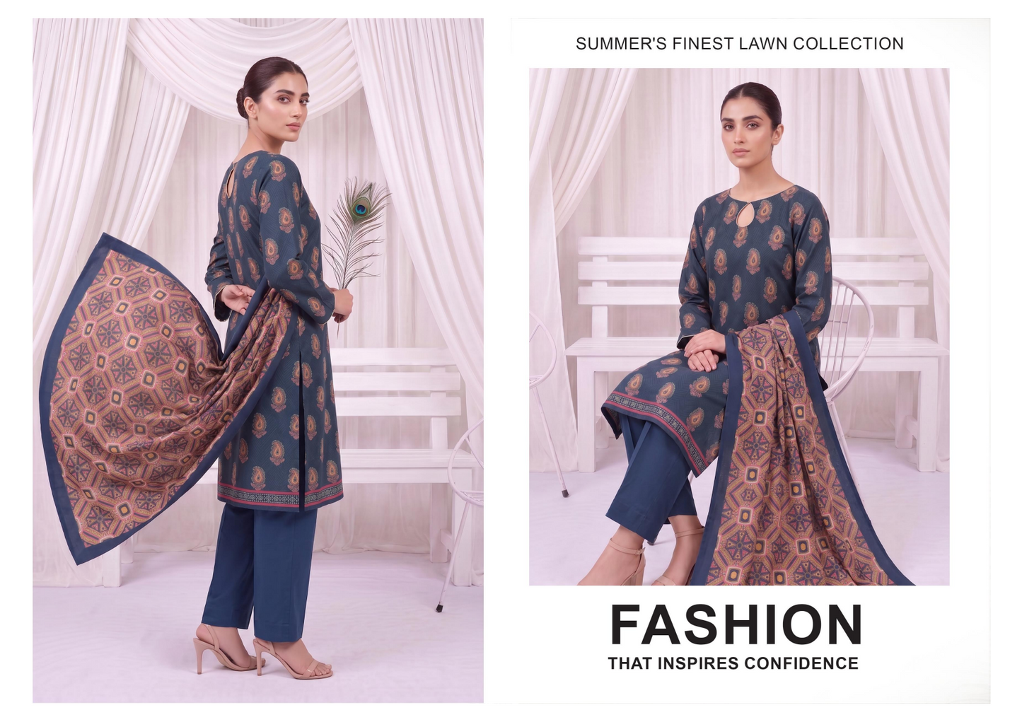 Izhaan MJ Pink D #04 - 3pcs  Printed Collection