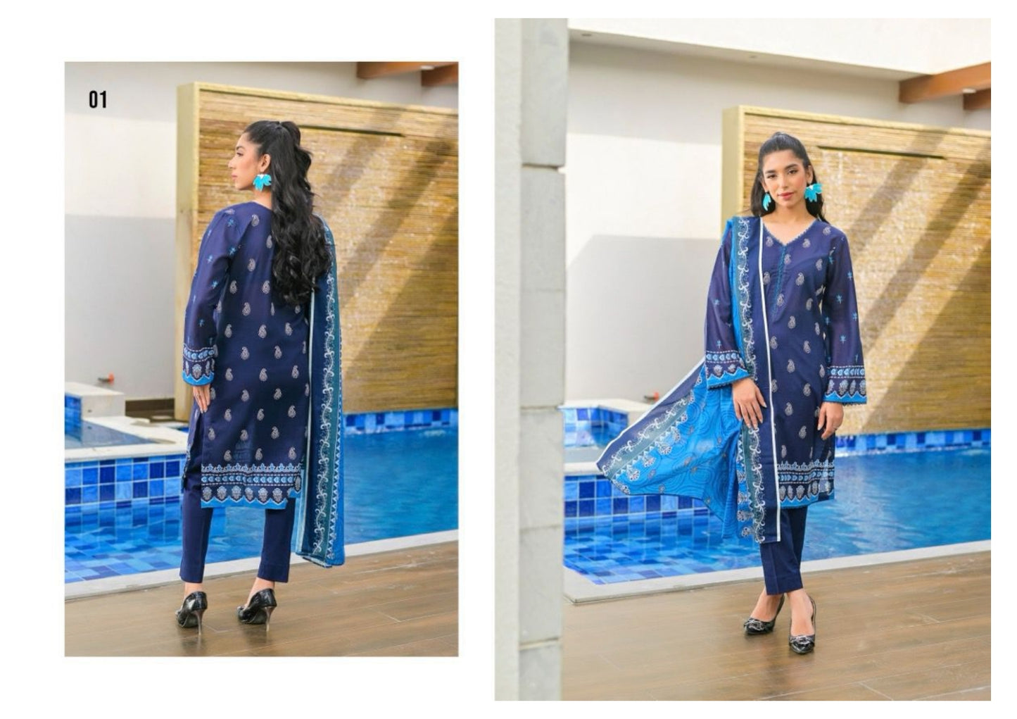 Colors VOL 02 by DASTAAN Lawn Unstitched Lawn 100% Original Lawn 3 Pieces ❤️🔥