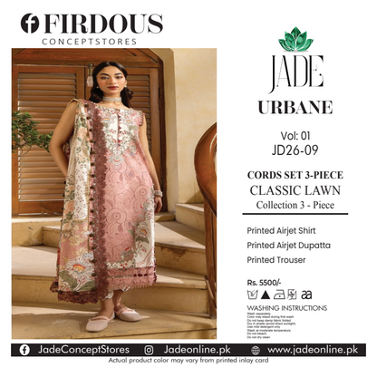 FIRDOUS JADE 18934 Lawn 3Pcs Collection