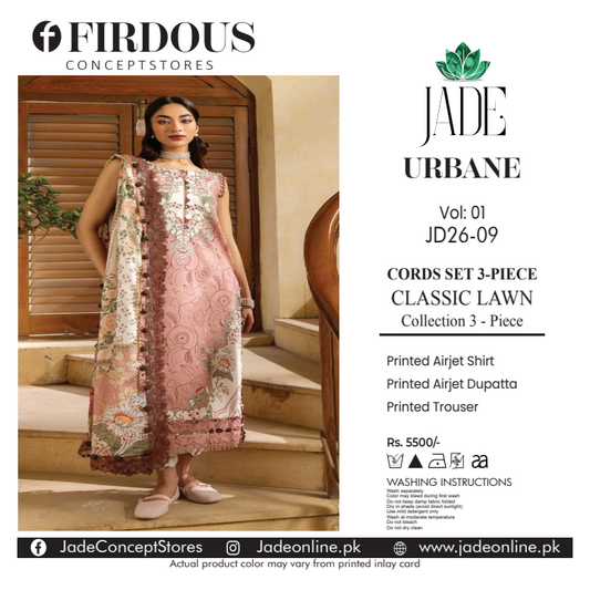 FIRDOUS JADE 18934 Lawn 3Pcs Collection