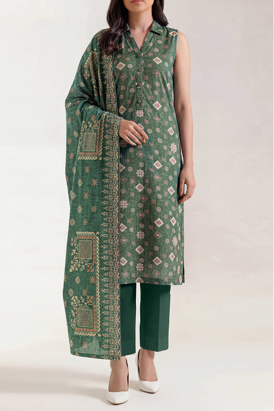 SAYA D.C:-U01-26219-P02A - 3 Piece Printed Lawn Collection