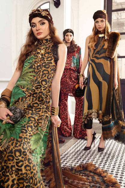 MARIA.B Premium Unstitched Collection Printed 3-Piece Suit
