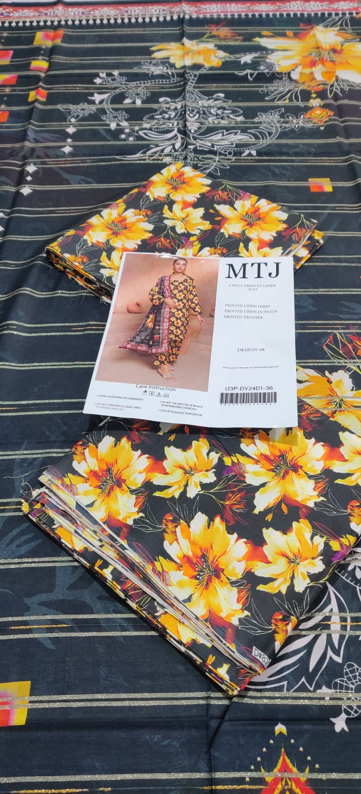 MTJ Floral Linen 3P