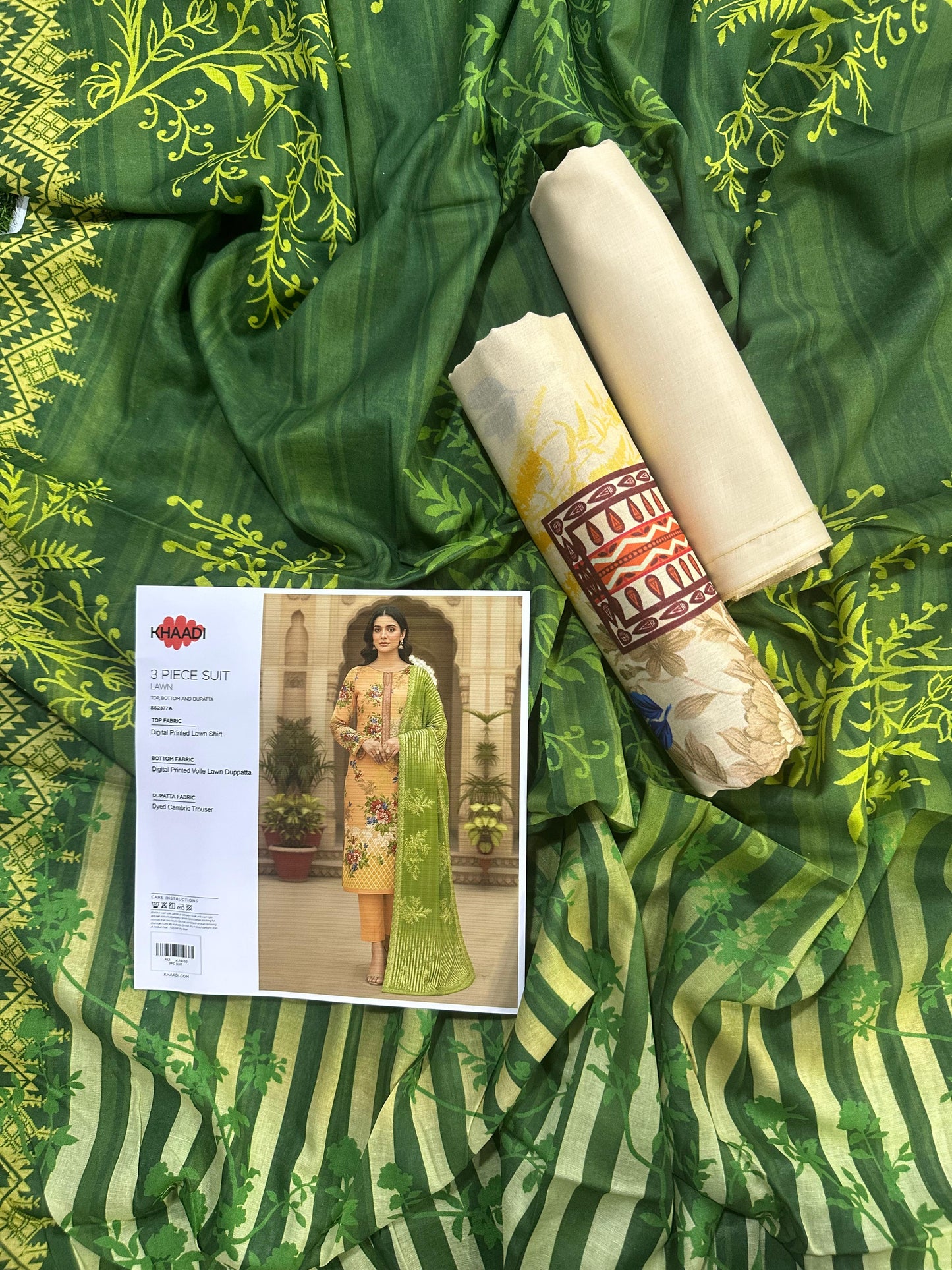 Khaadi (D.C:-SS2377A) 3Pcs Digital Printed Lawn Collection