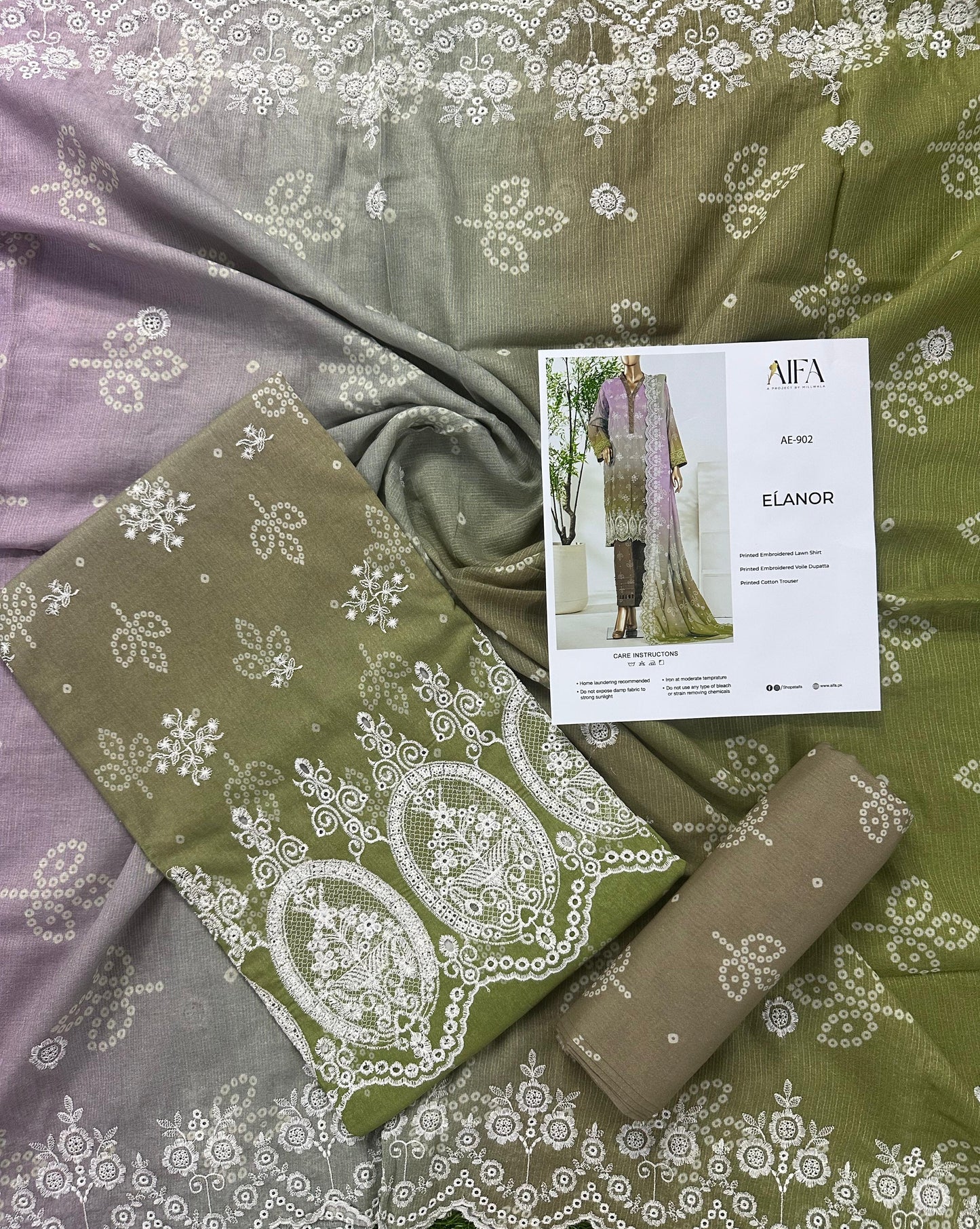 AIFA – ELANOR Collection ΑΕ-902 Embroidered 3 Piece Suit