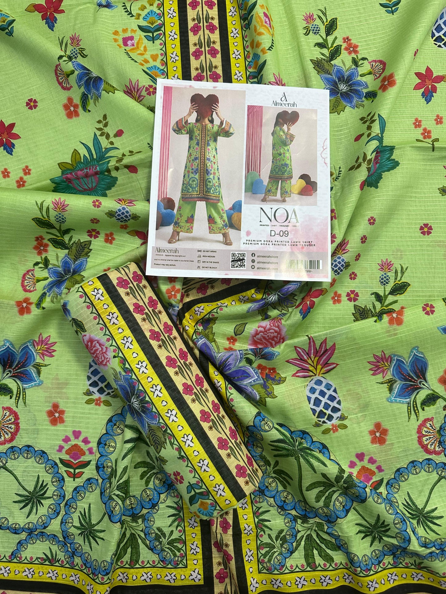 Almeerah - NOA 2 Pcs Unstitched collection Design No 9