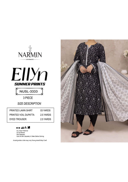 NARMIN Ellyn 100% Original Unstitched Lawn ❤️  by NARKINS