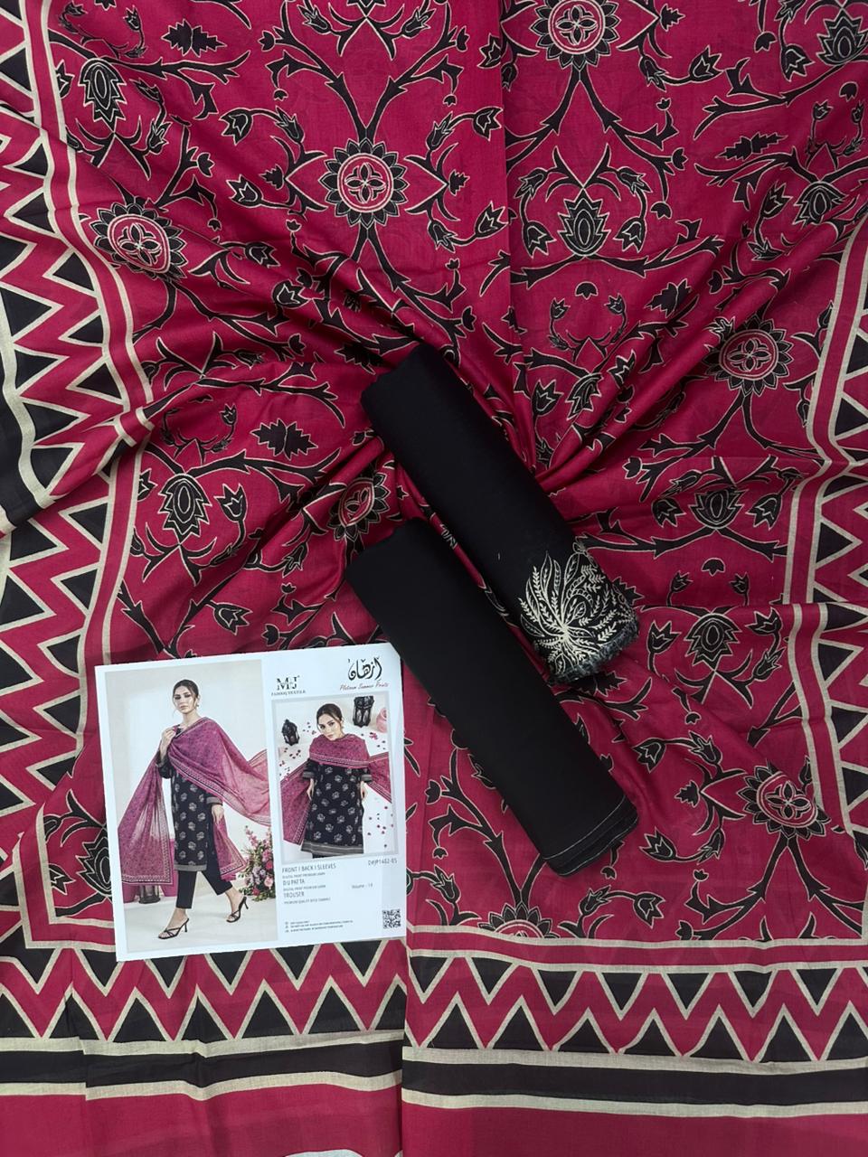 Izhan MoosaJee D#JP1402-05 3PC Lawn Collection