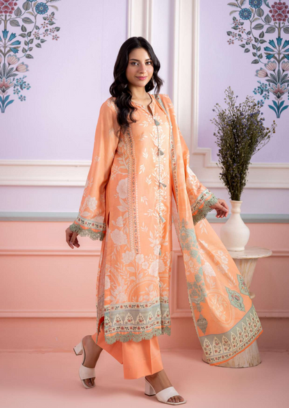 ZELLBURY Unstitched Lawn Collection 2026 Design # WUS26X30543
