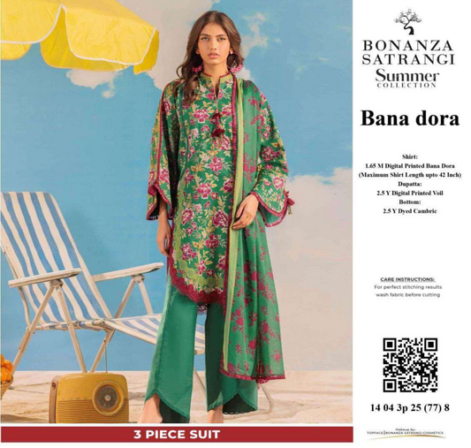 BONANZA DORIA LAWN UNSTITCHED 3 PIECE ⚡👌💜