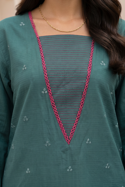Zellbury D.C:-WUS26E21213  Embroidered Textured Lawn 2Pcs Collection