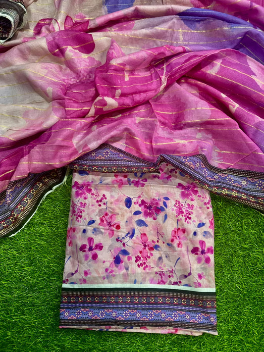 Sapphire & Baroque Pink Flora (S+D) 2PCs