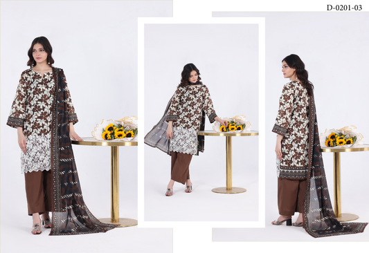 Luxury Summer Collection 
NAKSH KARI BY MOOSAJEE Design# D-0201-03