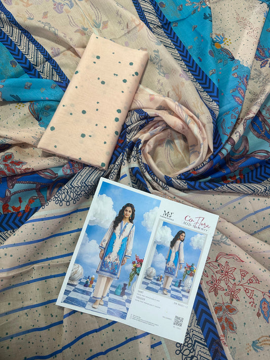 MJ CoFlora Pink-Blue S+T 2Pcs D#12