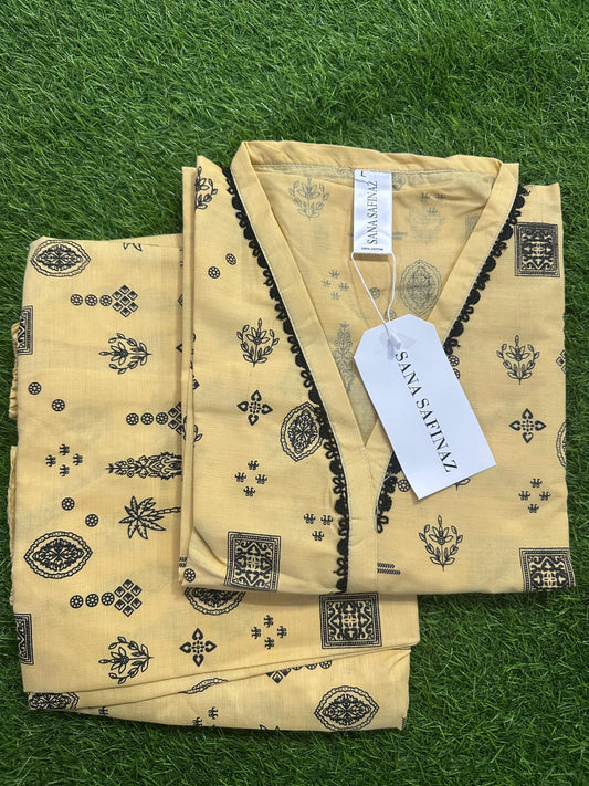 SANASAFINAZ Stitched CORDSET 2PCs Cotton – Ready to Wear 🔥