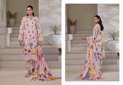 MOOSAJEE EMBROIDERY PATCH ORIGINAL CUTWORK LAWN 3PIECE 👌🔥