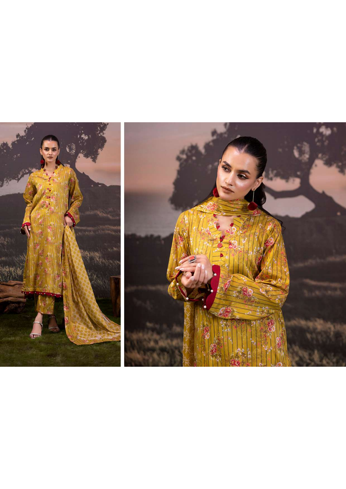 ✨🌿 SALINA SEPARATES – DIGITAL PRINTED LAWN COLLECTION 🌿✨ Design #7
Vol 1 – 2026 | By Regalia Textile