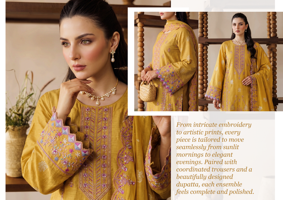Bonanza Satrangi Golden Harvest Jacquard 3Pcs