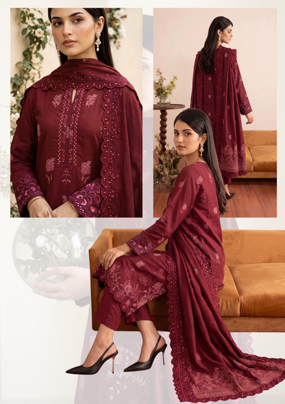 Bonanza Satrangi Ruby Rush Jacquard 3Pcs