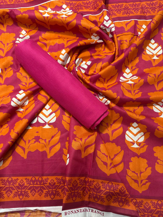 Bonanza Satrangi branded Unstitched Collection Digital Printed 2-Piece Suit