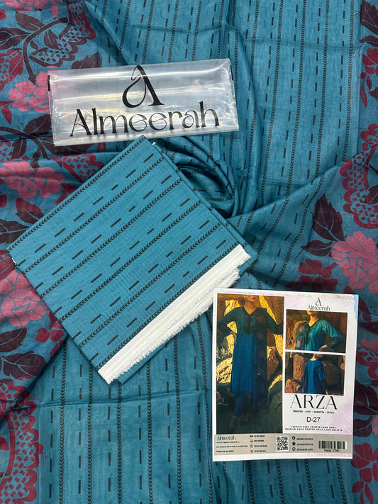 Almeerah ARZA – PRINTED D-27 2PC Premium Lawn Collection