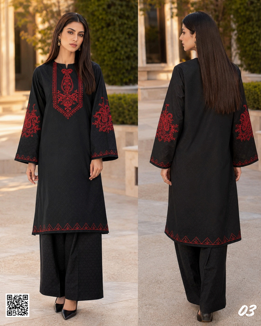 SALITEX 2PC EMBROIDERED UNSTITCHED LAWN COLLECTION