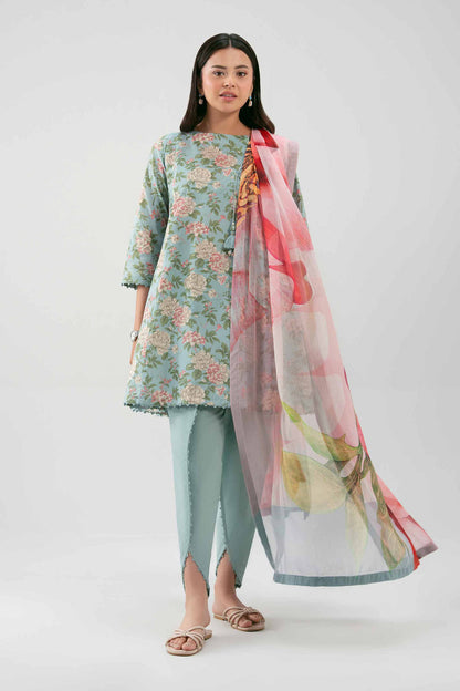 Nishat 3Pcs Dobby Lawn