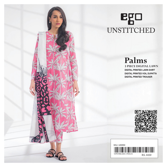 Ego Printed Unstitched 3Piece ✨❤️