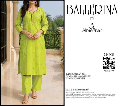 BALLERINA BY ALMEERAH D-4 -  2PCS JACQUARD COLLECTION