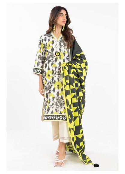 Alkaram Digital Printed Lawn 3 Piece 😉🧡