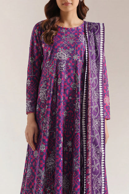 Saya 3 Piece Premium Lawn Collection D.C:U01-26084-P06BW