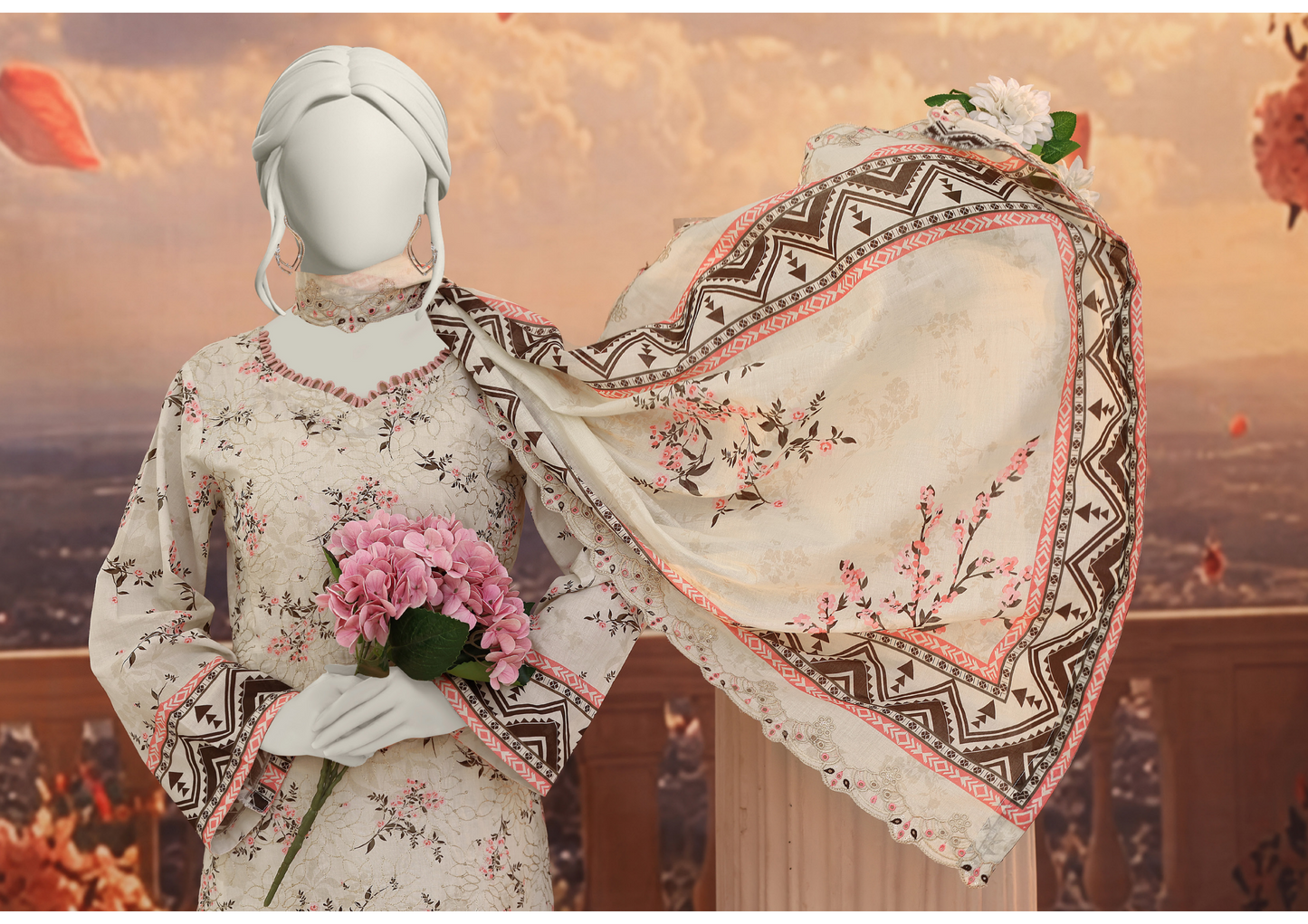 Almeerah Beige D -02 Luxchicn Collection