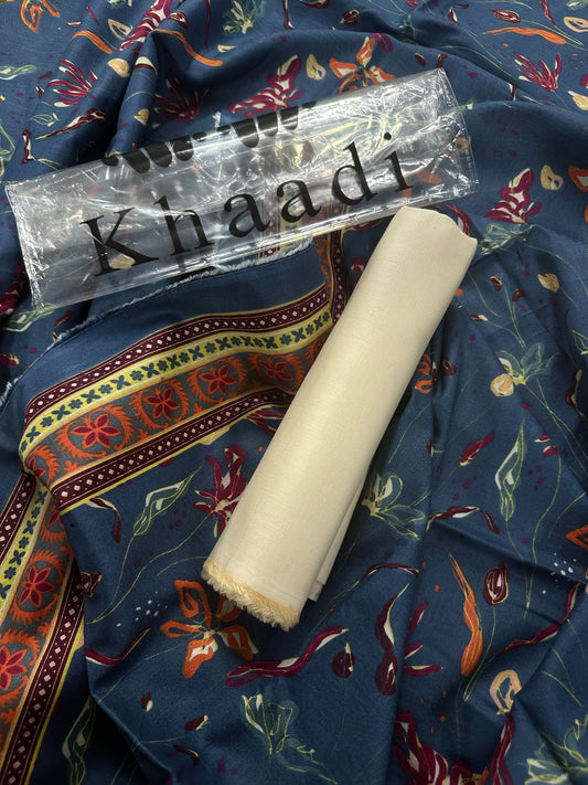 Khaadi Teal Printed 2Pcs