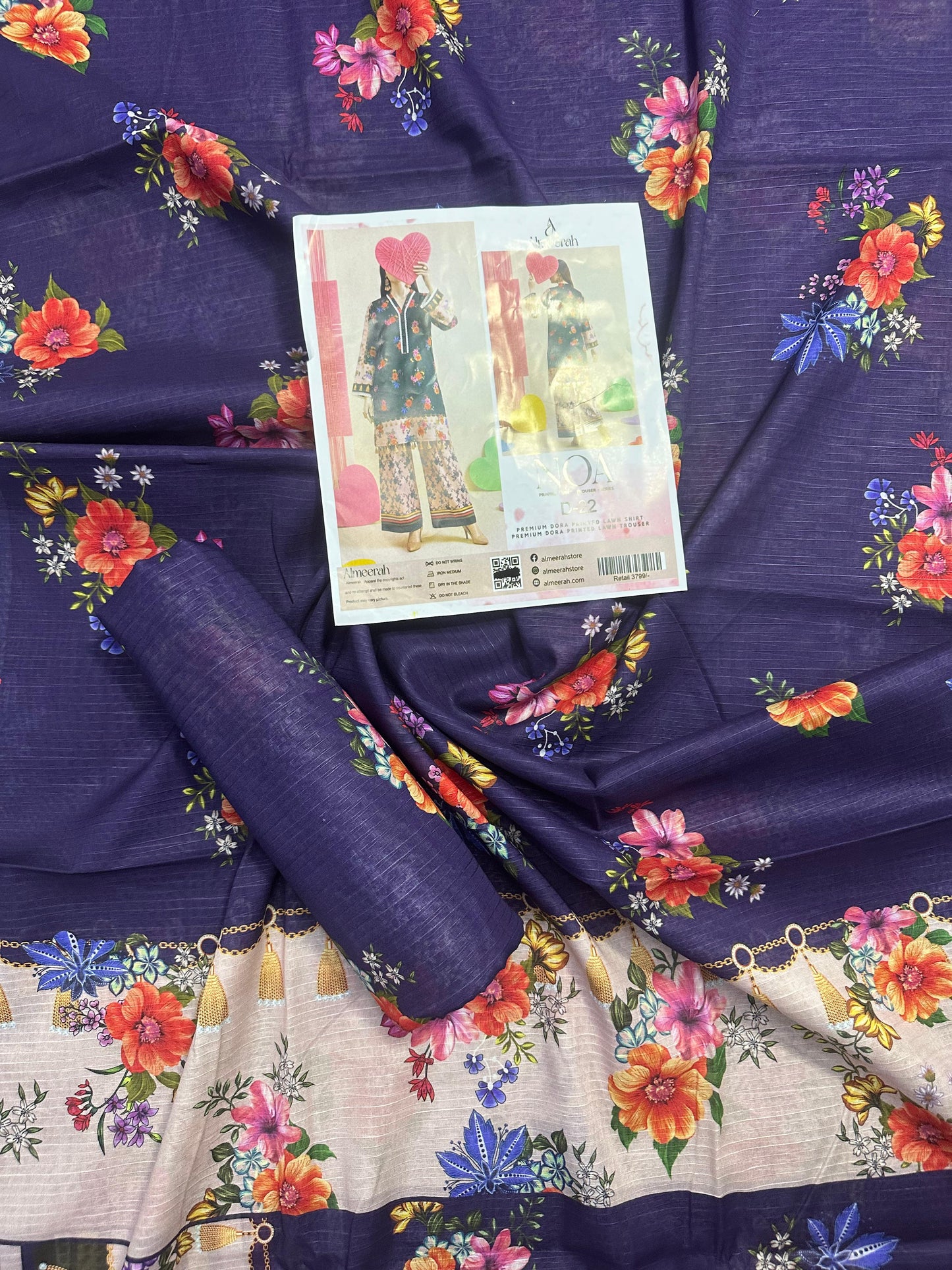 Almeerah - NOA 2 Pcs Unstitched collection Design No 22